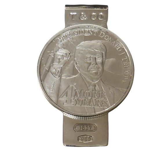 Tiffany & Co Trump Money Clip Sterling Silver Estate TIF906 - Picture 3 of 9